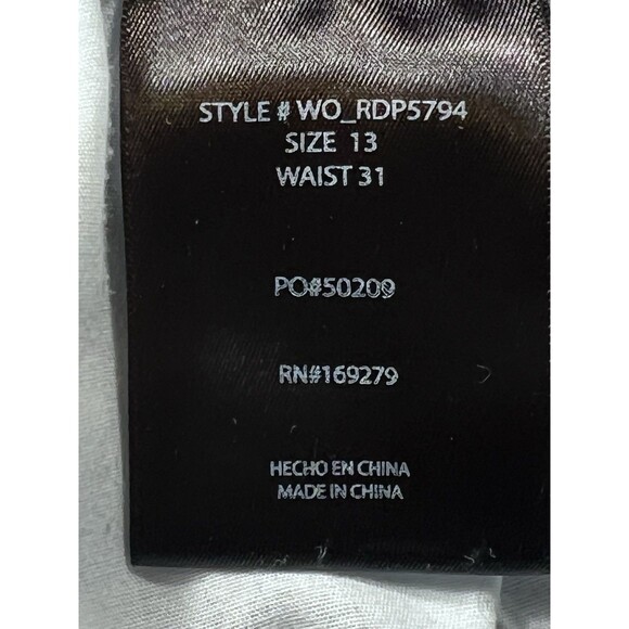 Wild Oak Risen Jeans Womens 13 Blue High Rise Wide Leg Light Wash Distressed - Picture 9 of 11